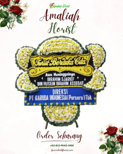 Papan Bunga Duka di Banjarbaru